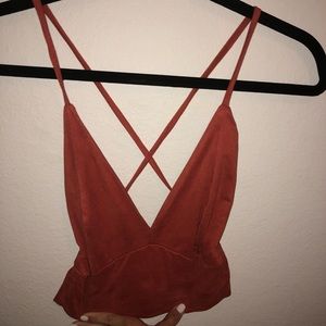 Windsor Orange Crop Top